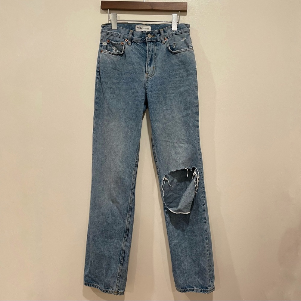 ZARA straight leg loose jeans